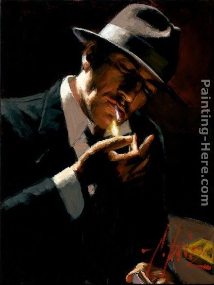 Man Lighting A Cigarette